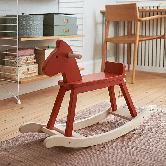 Houten Schommelpaard - Red Orange - Image 4