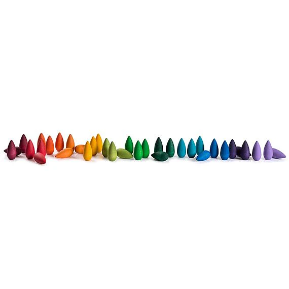 Houten Speelset Mandala Rainbow Snowflakes - 36 Stuks