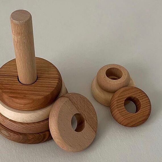 Houten Stapeltoren Natural Stacker - Image 4