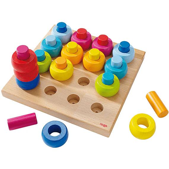 Houten Steekspel - Kleurenringen