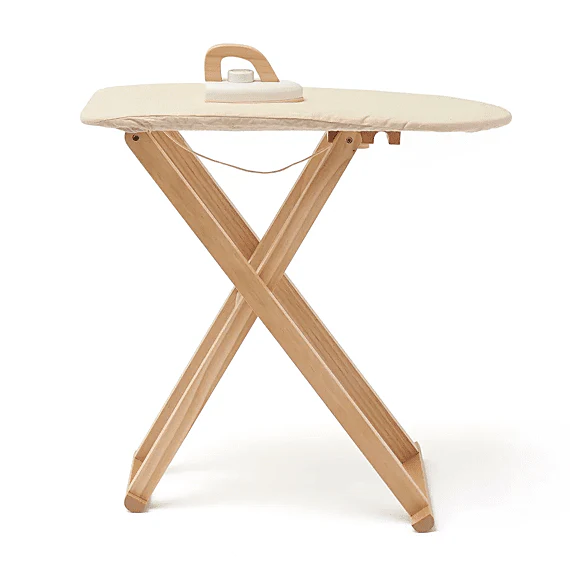 Houten Strijkplank met strijkijzer