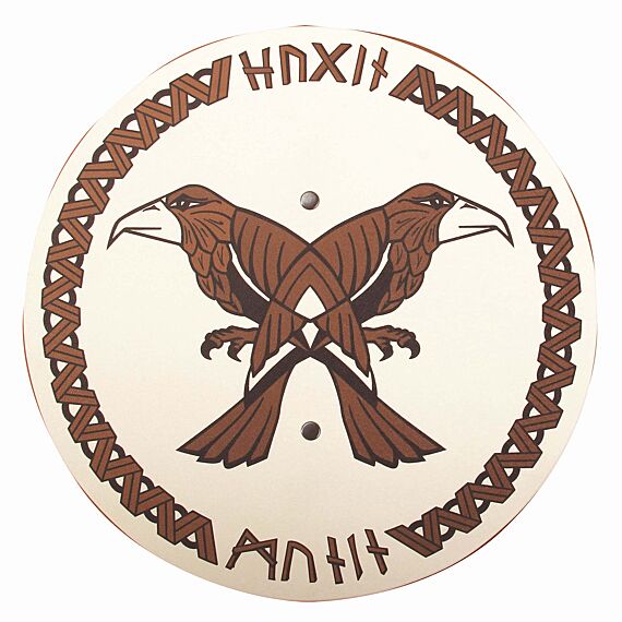 Houten Vikingsschild | Hugin & Munin
