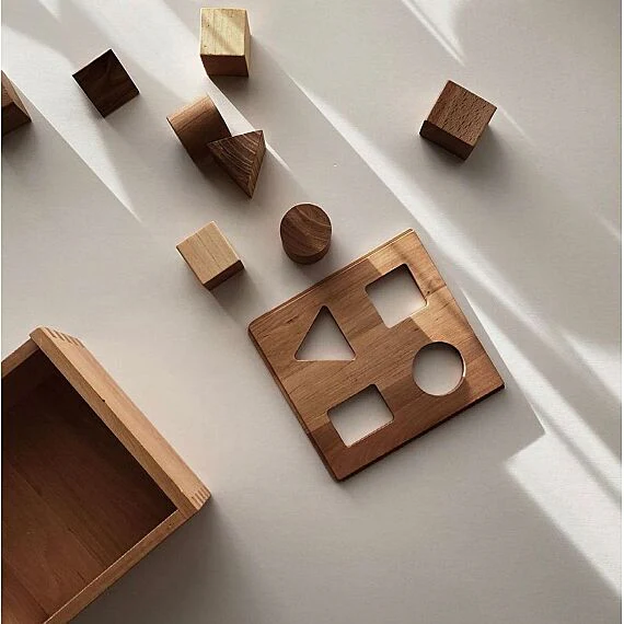 Houten Vormenstoof Natural Shape Sorter Box - Image 2