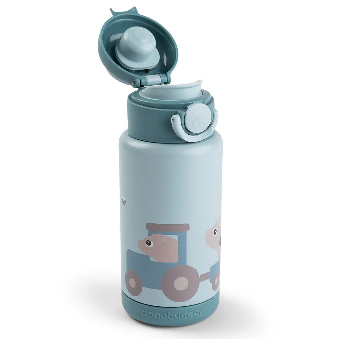 Isothermische drinkfles Tiny farm Blue - 340 ml - Image 3