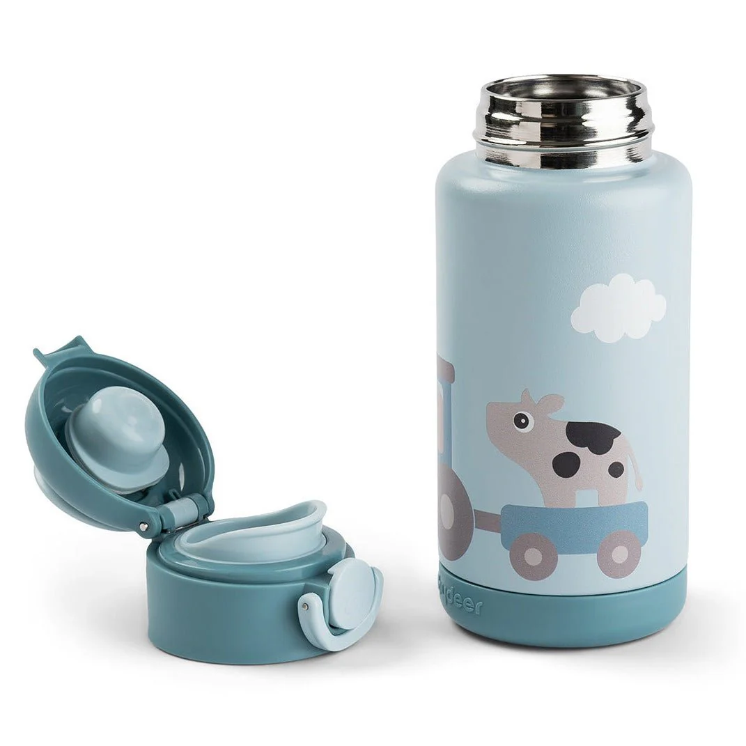 Isothermische drinkfles Tiny farm Blue - 340 ml - Image 4