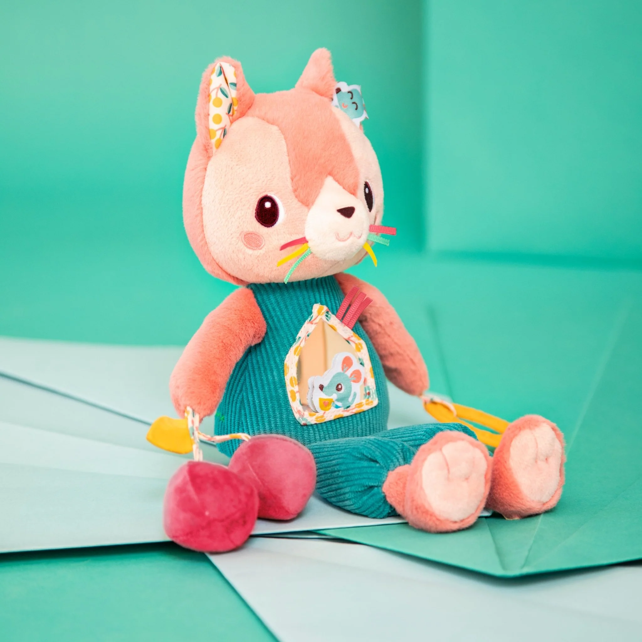 Activiteitenknuffel Jeanne Multi-Activiteitenkat - 32 cm - Image 6