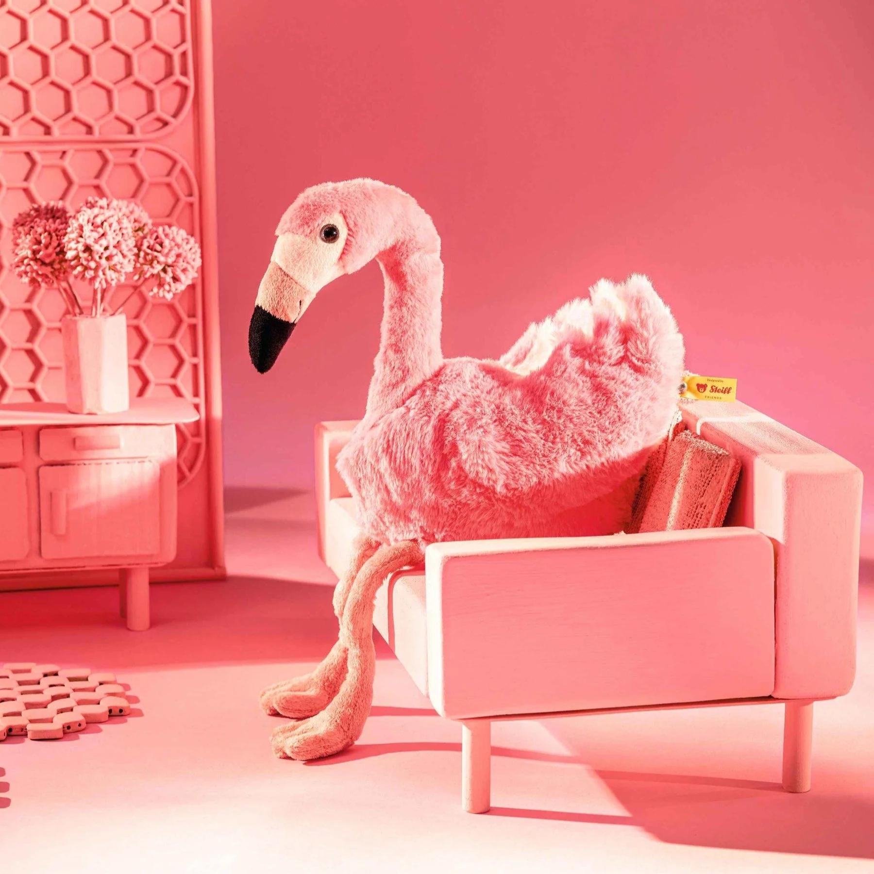 Knuffel Jill Flamingo - 30 cm - Image 3