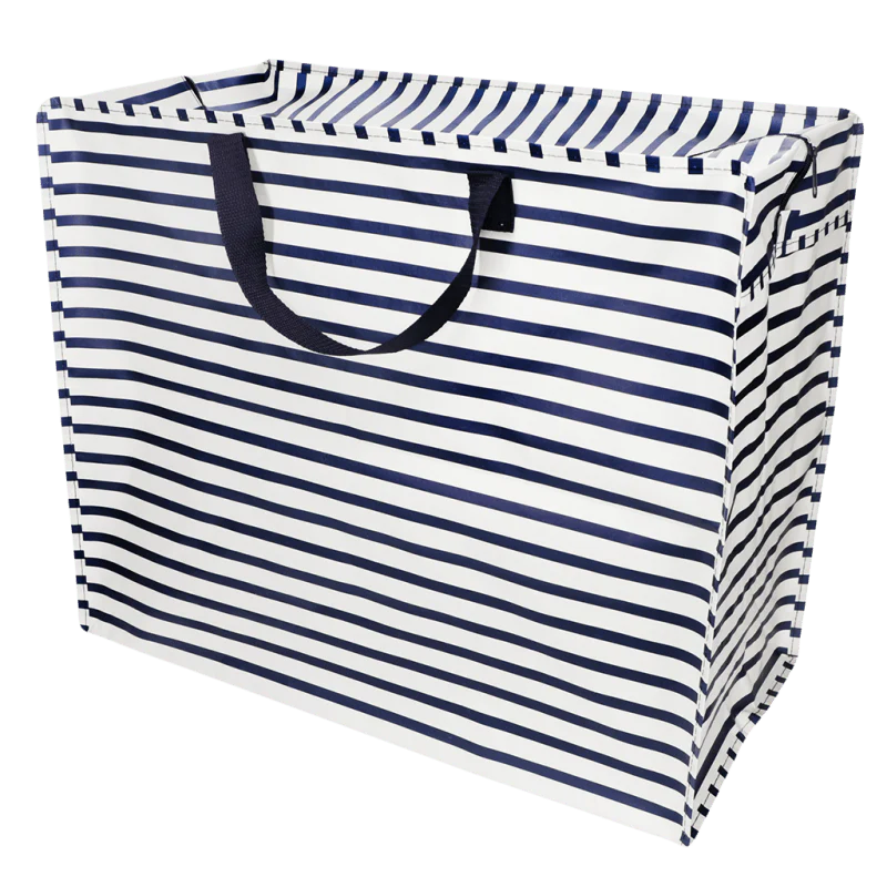 Jumbo storage bag - Nautical Stripes