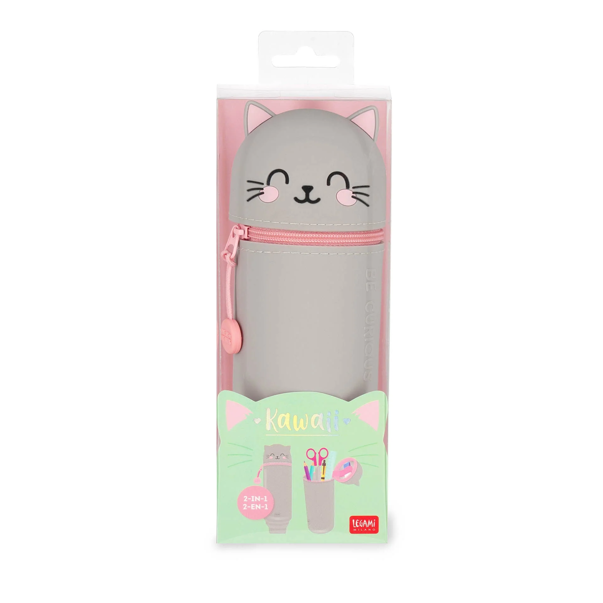 Siliconen 2-in-1 Kawaii Pennenzak - Kitty - Image 6
