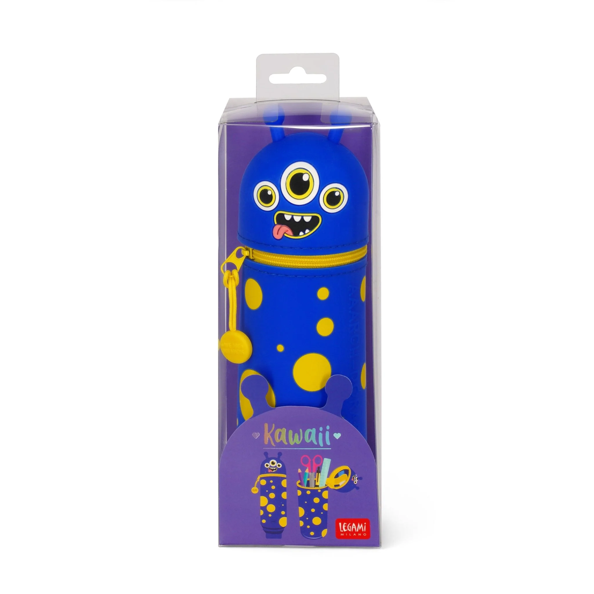 Siliconen 2-in-1 Kawaii Pennenzak - Monster - Image 6