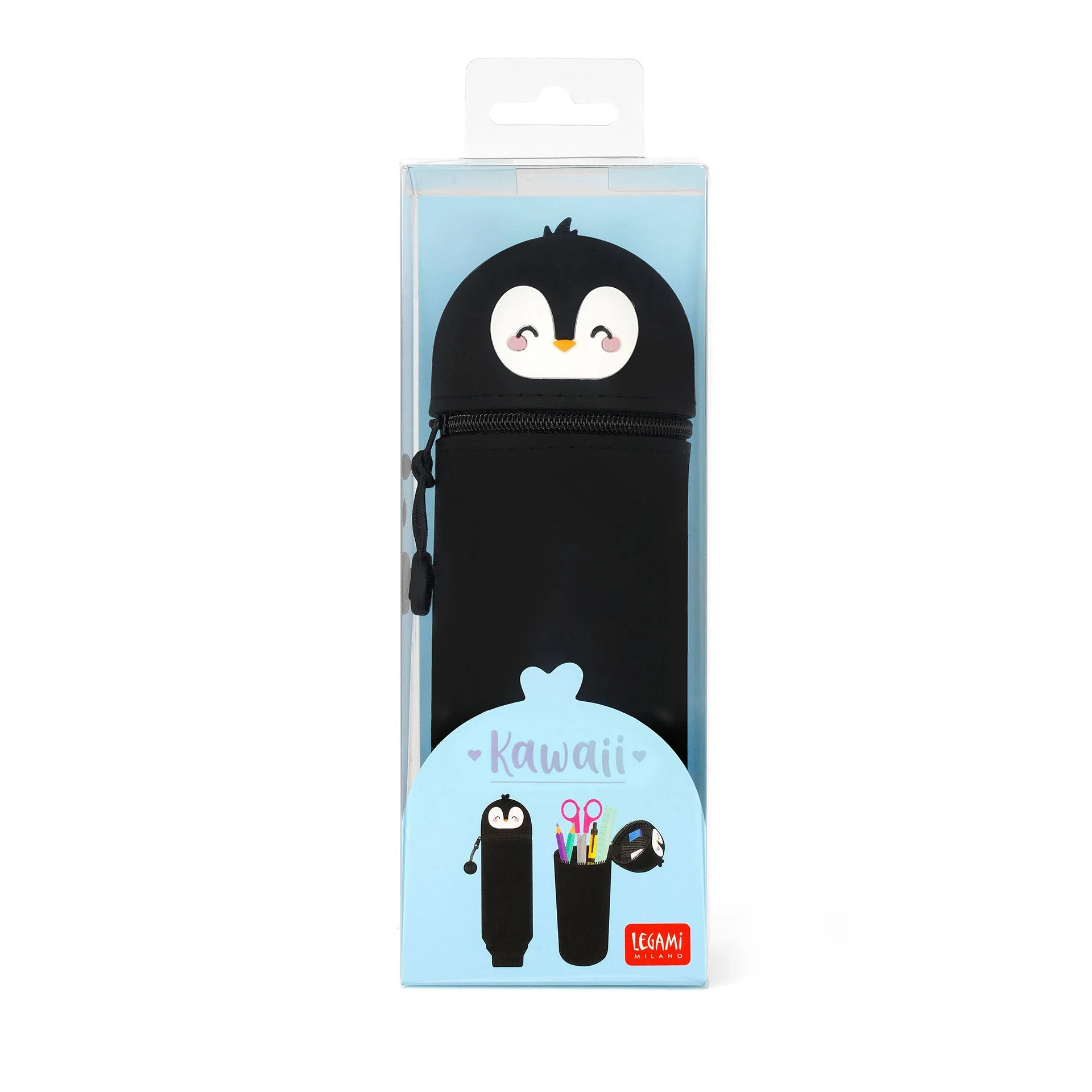 Siliconen 2-in-1 Kawaii Pennenzak - Penguin - Image 6