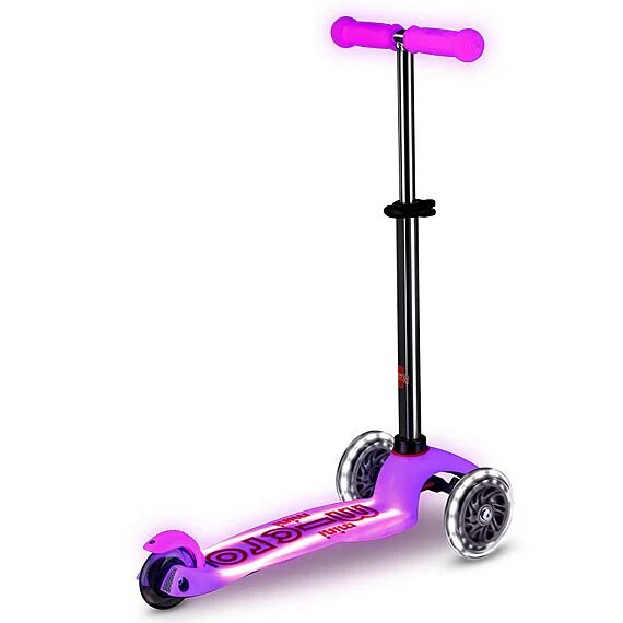 Kinderstep met 3 wielen Mini Micro scooter Deluxe Glow LED Plus Frosty Pink - 2-6 jaar - Image 10