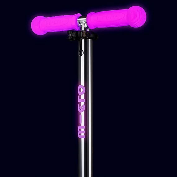 Kinderstep met 3 wielen Mini Micro scooter Deluxe Glow LED Plus Frosty Pink - 2-6 jaar - Image 7