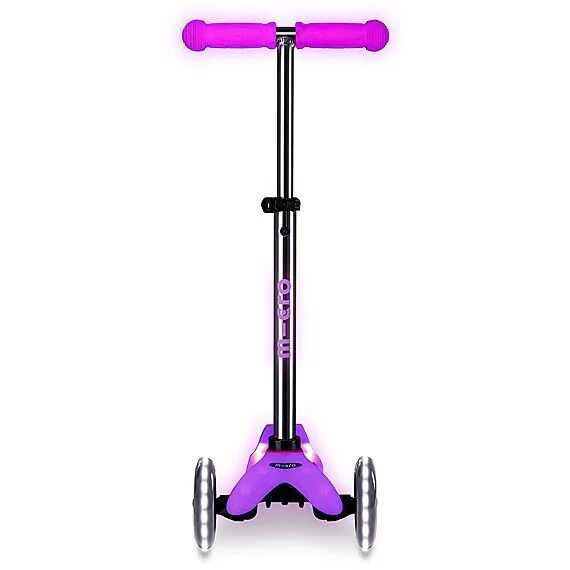 Kinderstep met 3 wielen Mini Micro scooter Deluxe Glow LED Plus Frosty Pink - 2-6 jaar - Image 8
