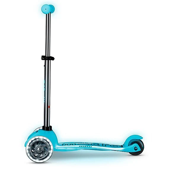 Kinderstep met 3 wielen Mini Micro scooter Deluxe Glow LED Plus Glacier Aqua - 2-6 jaar - Image 7
