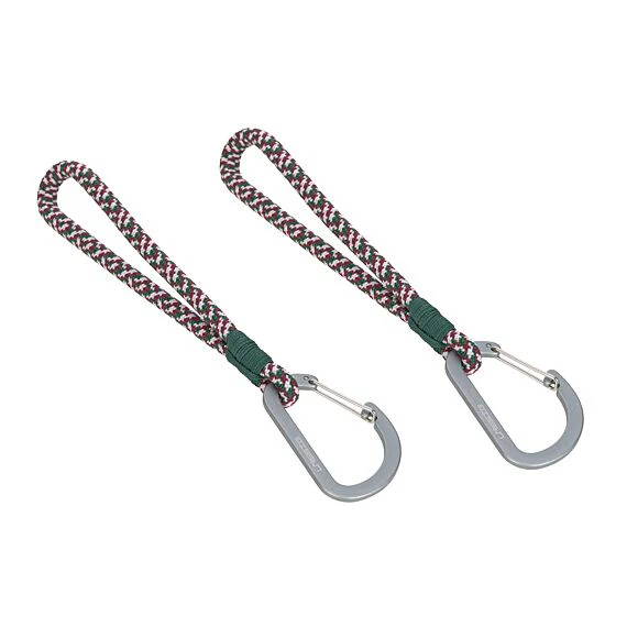 Kinderwagen Accessoire - Stroller Hooks Cord 2 Pcs, Green/Lavender/Deep Red - Image 4