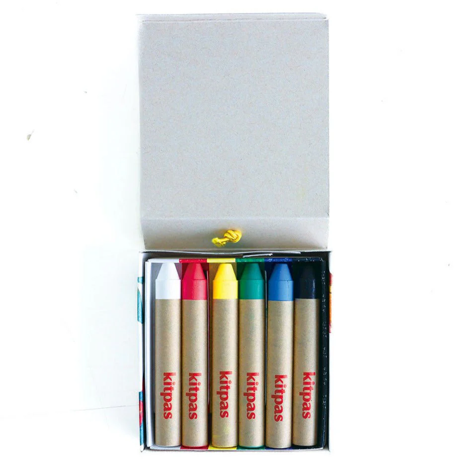 Kitpas by Artist Bird Medium Rijstwax Krijtjes Primary Colours - set van 6 - Image 4