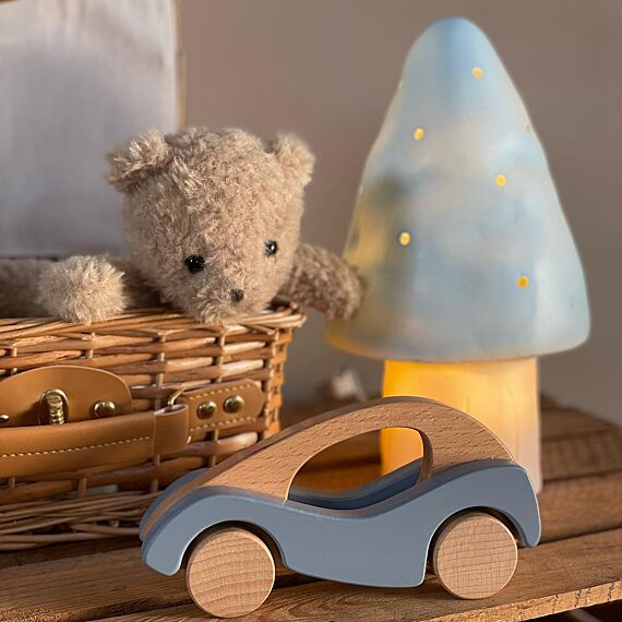 Lamp Small Mushroom Blue - 15 x 28 cm - Image 4