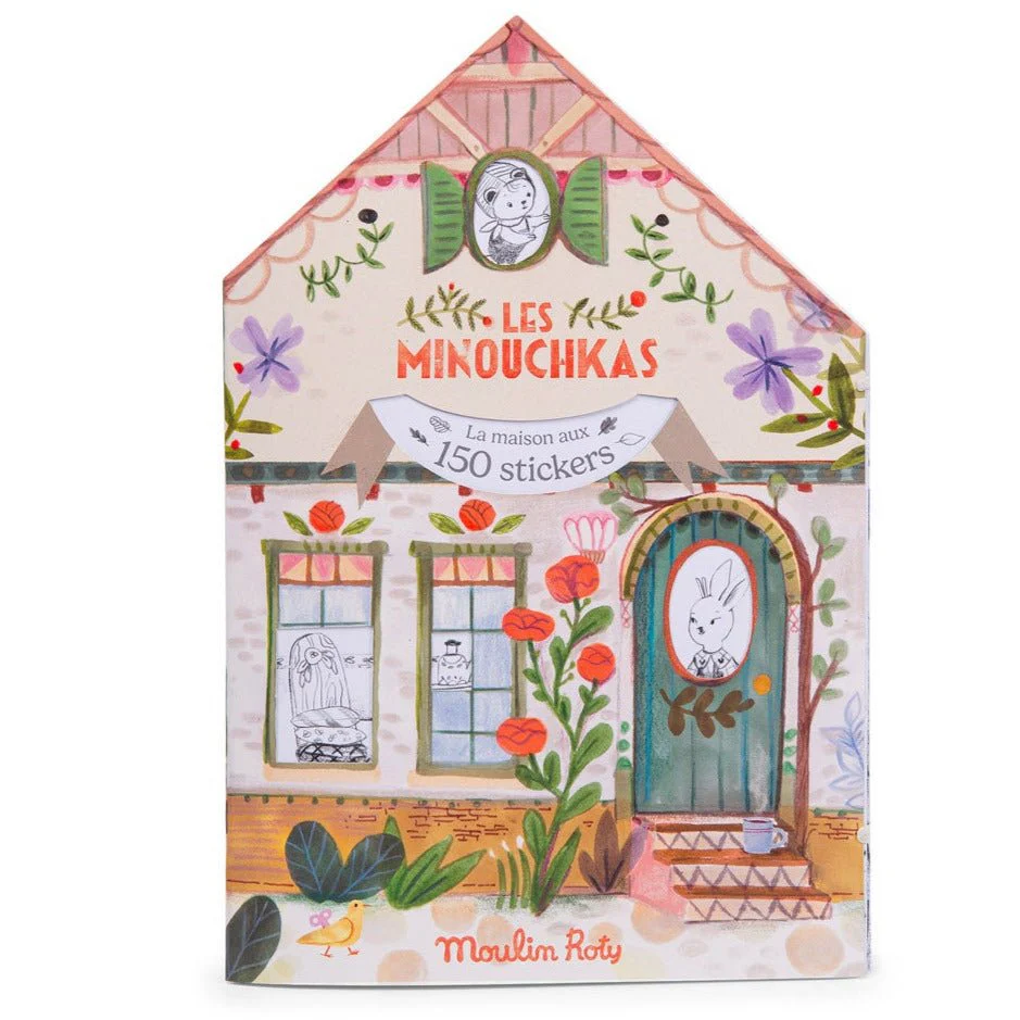 Kleurboek met 150 stickers - Les Minouchkas
