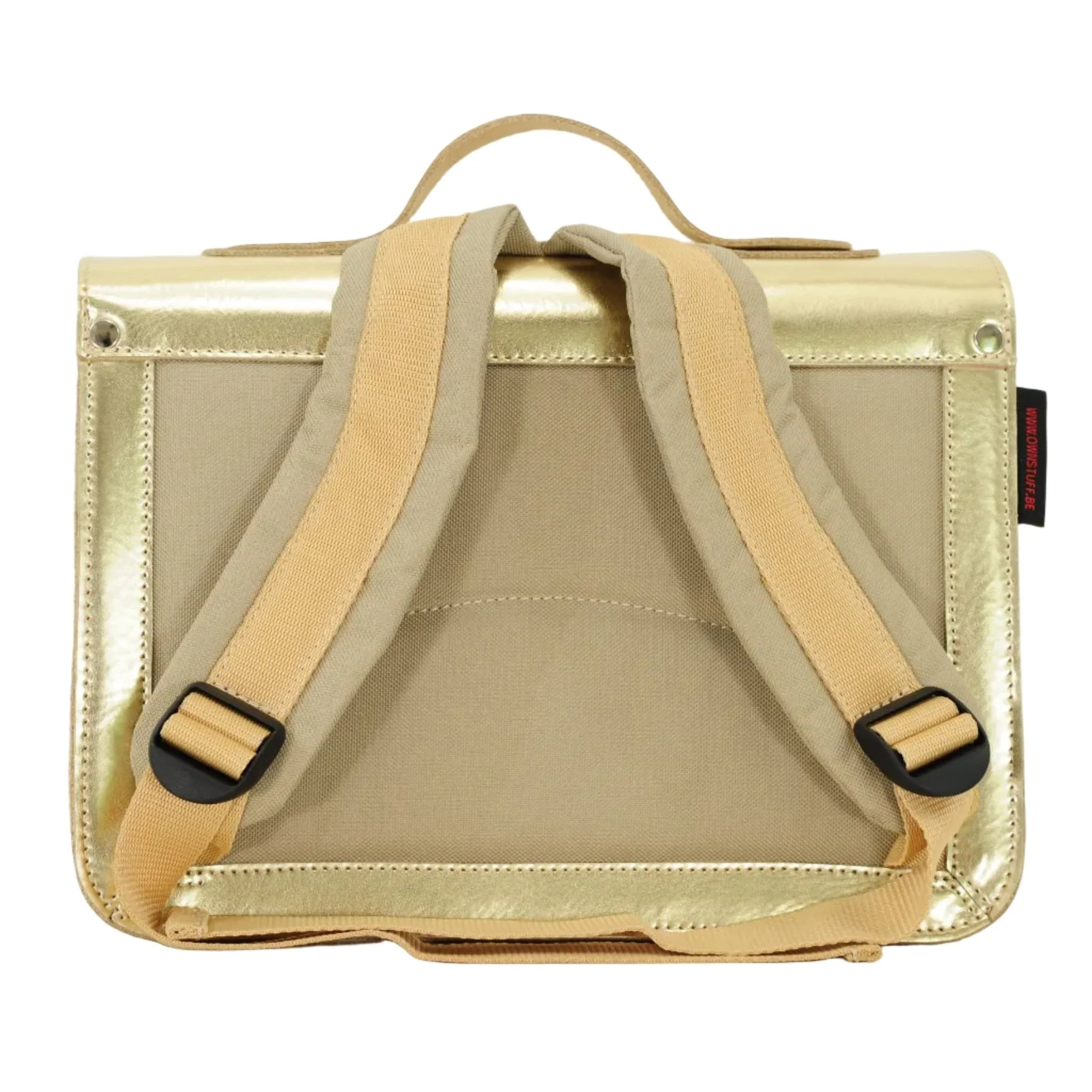 Lederen kleutertas met magneetsluiting - Gold - Image 2