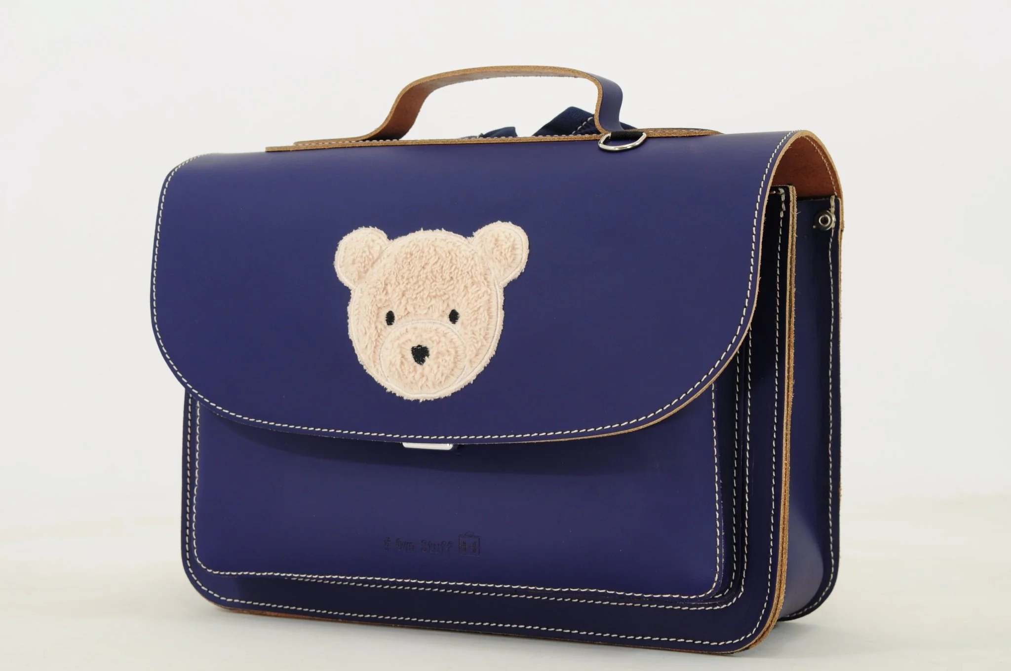 Lederen kleutertas met magneetsluiting - Teddy Marine - Image 3