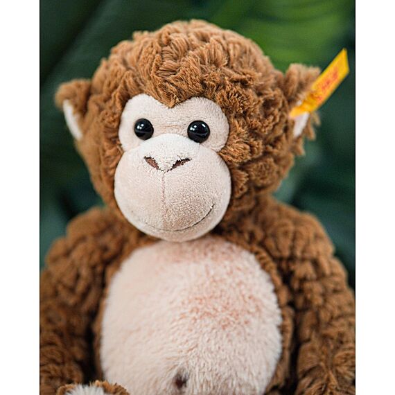 Knuffel Aap Soft Cuddly Friends Bodo monkey light brown - 30 cm - Image 3