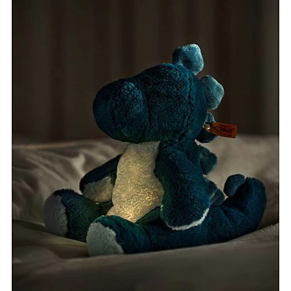 Knuffel Dino Met Lampje - Light At Night Spott Stegosaurus Light Blue - 28 cm - Image 5