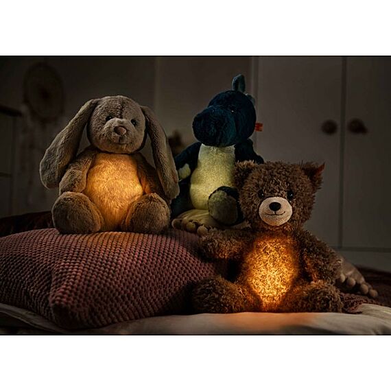 Knuffel Dino Met Lampje - Light At Night Spott Stegosaurus Light Blue - 28 cm - Image 6