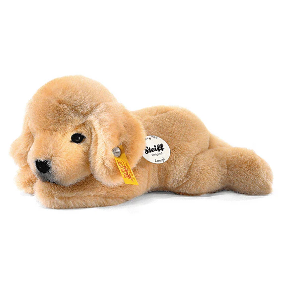Knuffel Lumpi Golden Retriever Liggende Puppy - 22 cm