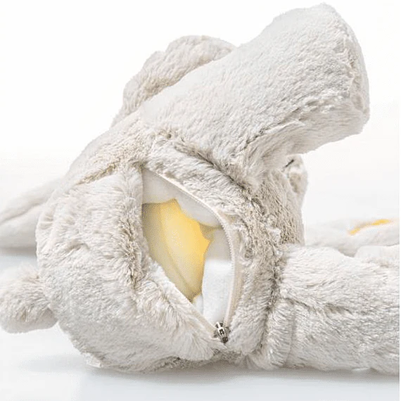 Knuffel Met Nachtlampje - Hoppie Light At Night Rabbit Light Grey - 28 cm - Image 3