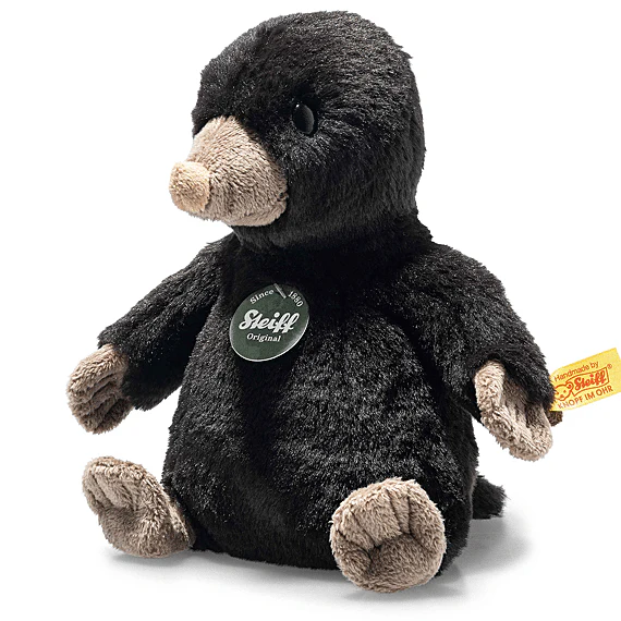Knuffel Mol Teddies For Tomorrow Diggy Mole Dark Brown - 18 cm