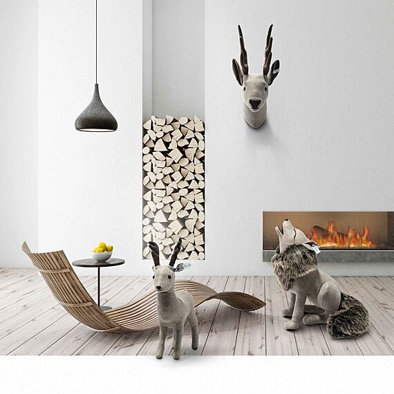Knuffel Wolf Best Of Selection Howling Wolf Light Brown - 38 cm - Image 2