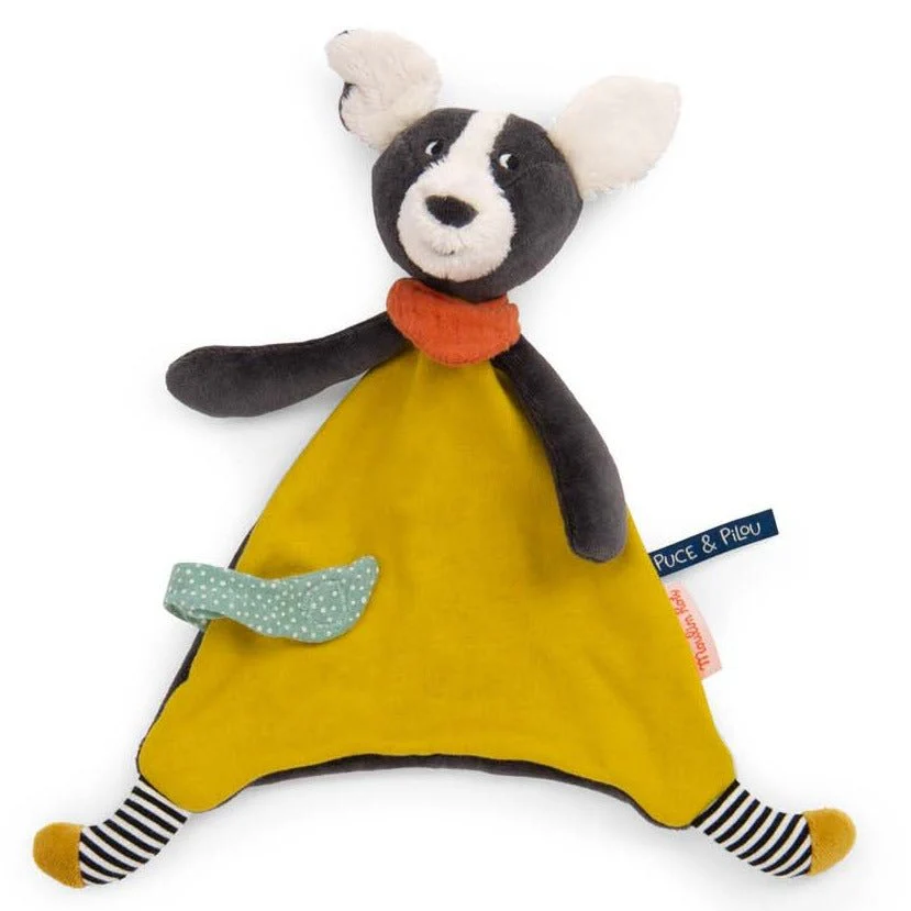 Knuffeldoek geel Puce Puce & Pilou