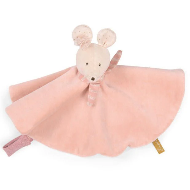 Knuffeldoek muis roos La petite école de danse