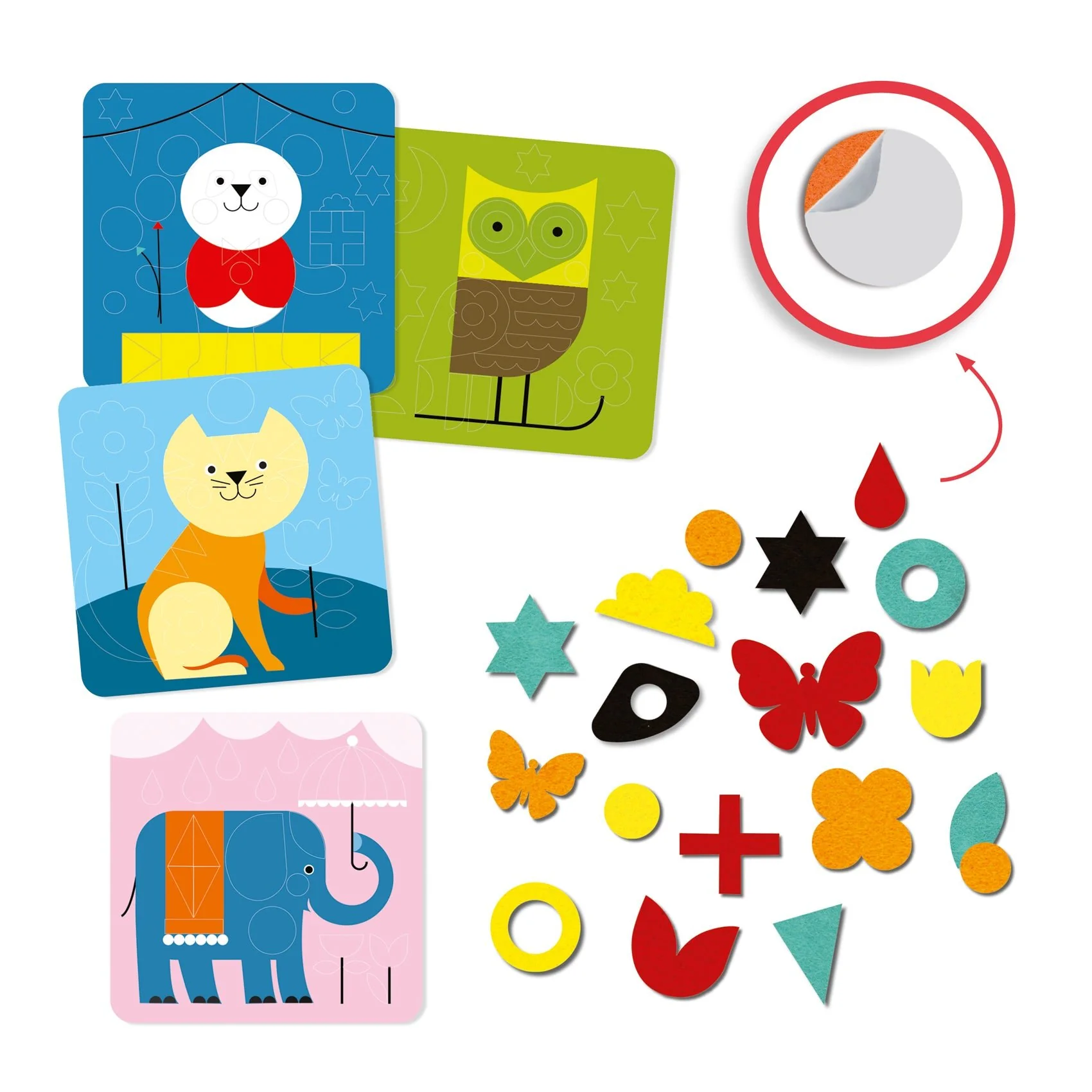 Knutselen met stickers - Zachte Viltdieren - Image 3