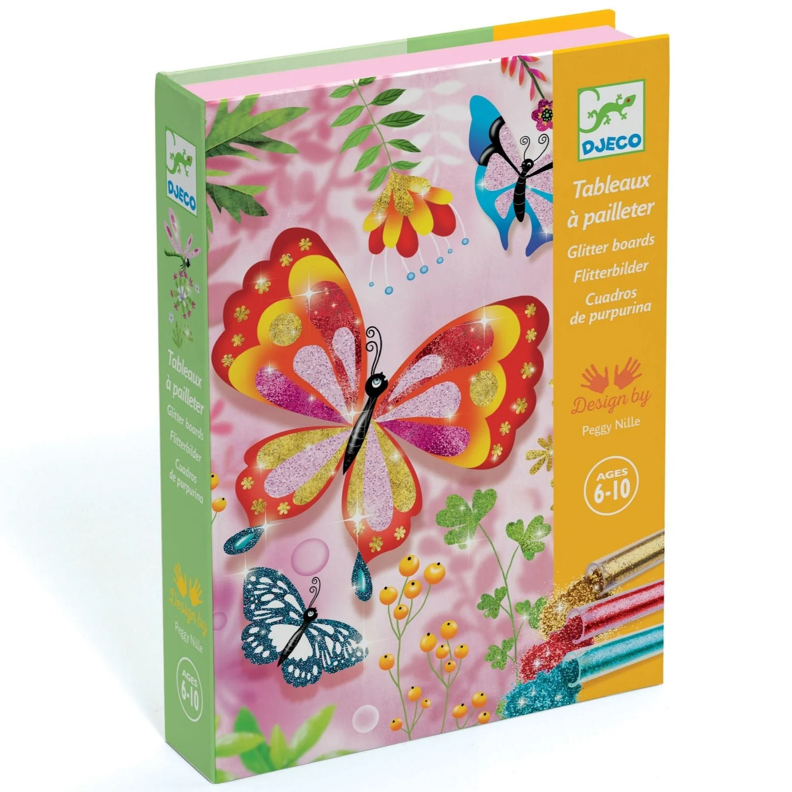 Knutselen met glitters - Glittervlinders
