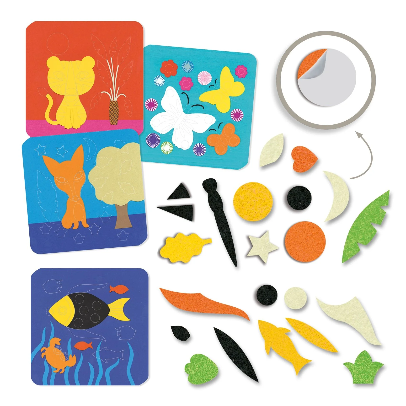 Knutselset met viltstickers - Sweet Nature - Image 3