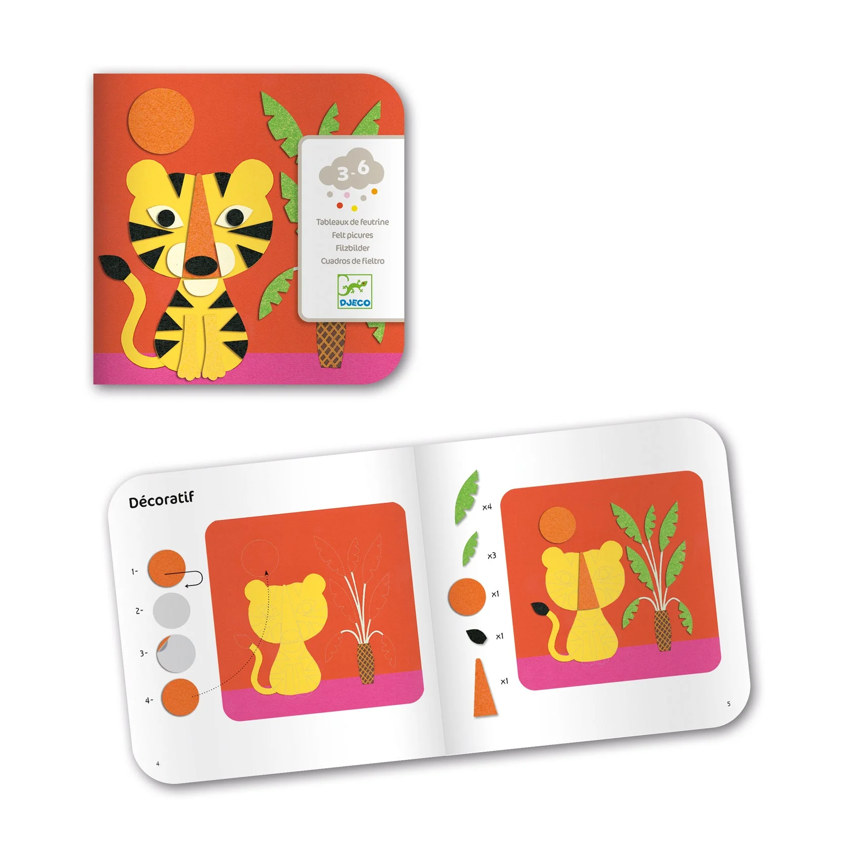 Knutselset met viltstickers - Sweet Nature - Image 4