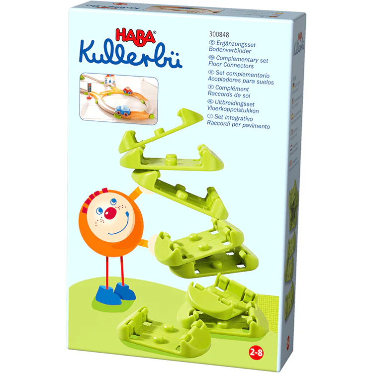 Uitbreidingsset Kullerbü Knikkerbaan - set van 8 vloerkoppelstukken