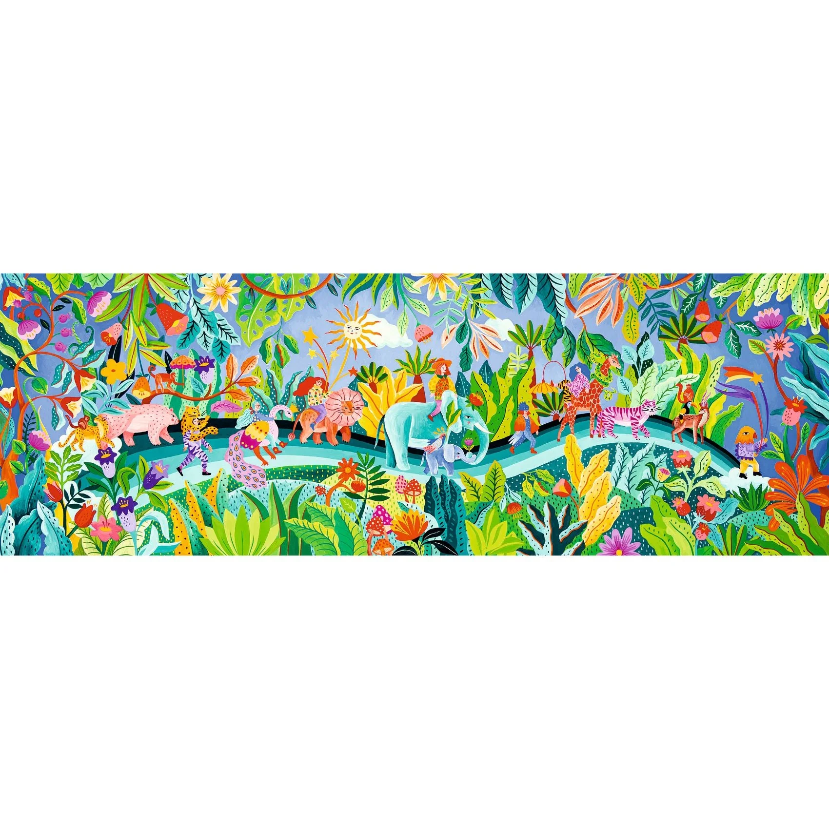 Langwerpige puzzel La fiesta - 1000 stukjes + poster - Image 2