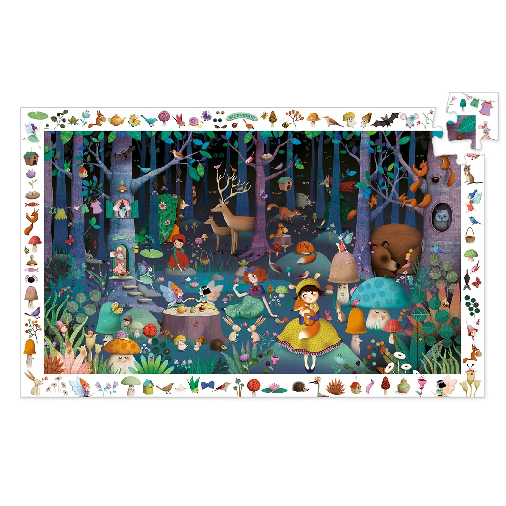 Observatiepuzzel Het betoverende bos - 100 stukjes + poster - Image 2