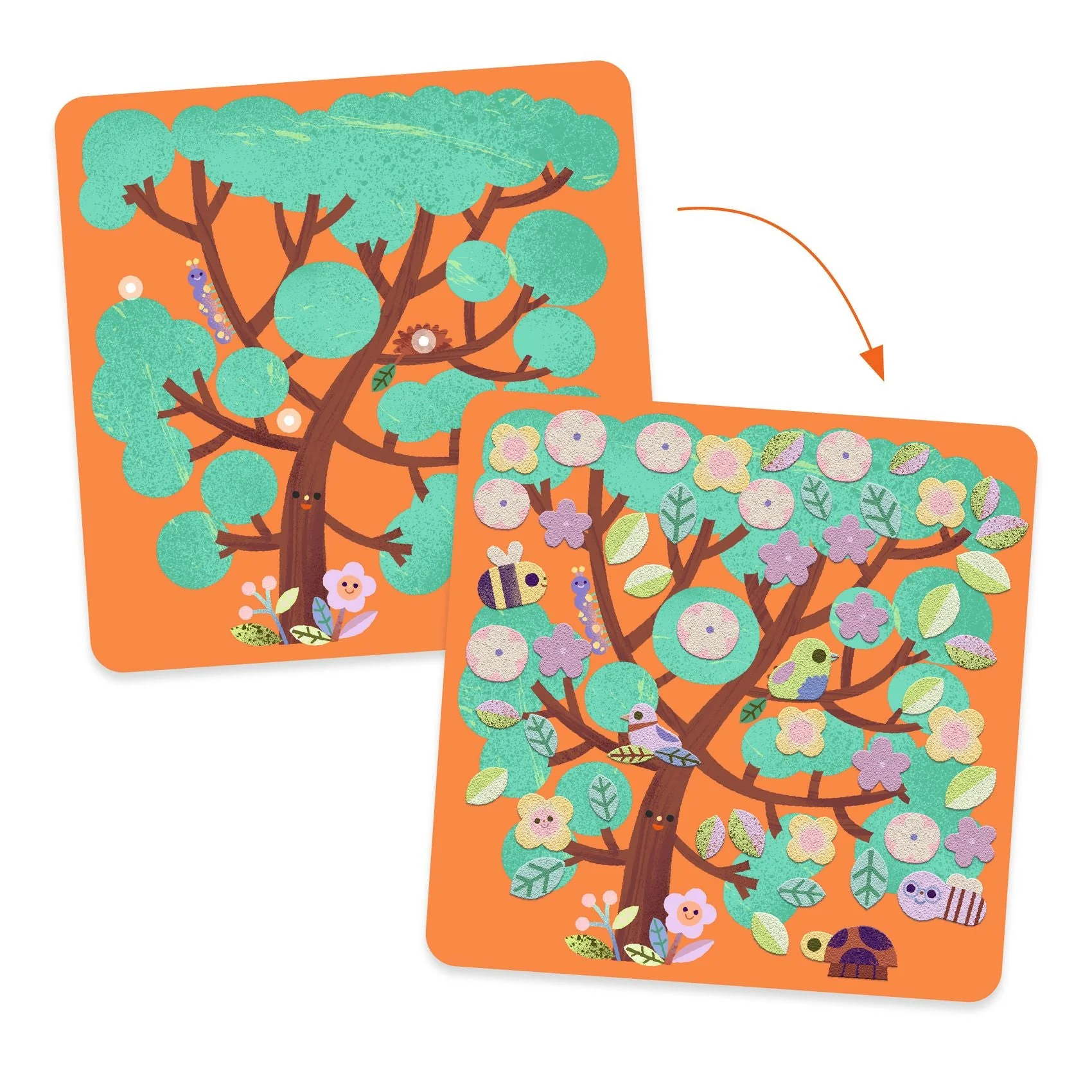 Stickerset met vilten stickers - Door de seizoenen heen - Image 3