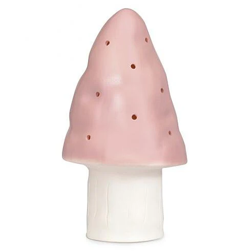 Lamp Small Mushroom Vintage Pink - 15 x 28 cm