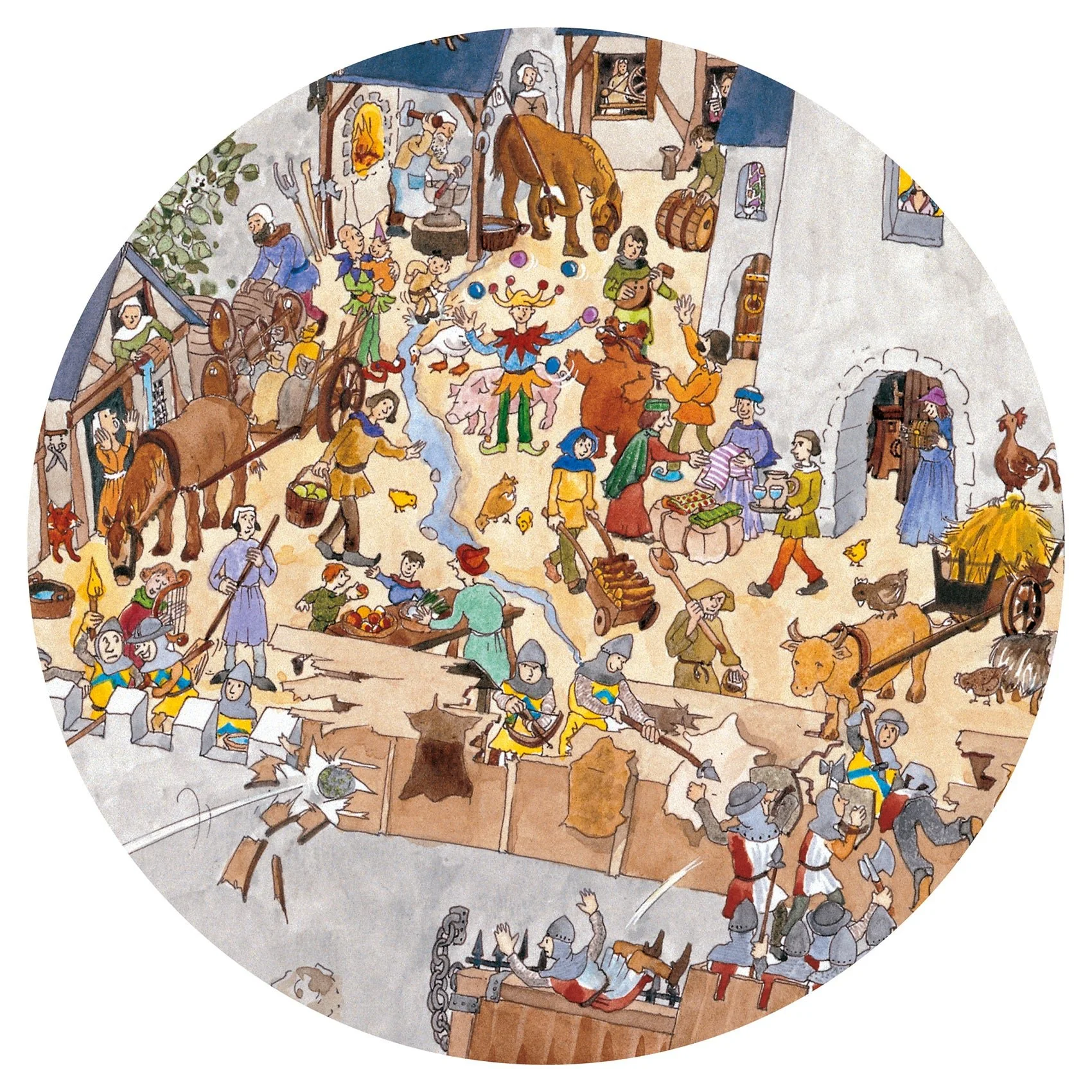 Observatiepuzzel Het versterkte kasteel - 100 stukjes + poster - Image 4