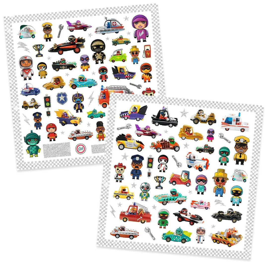 Stickers De wereld van Crazy Motors - set van 160 - Image 2