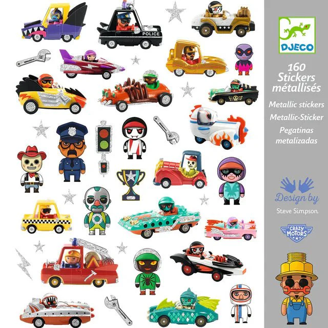 Stickers De wereld van Crazy Motors - set van 160 - Image 3