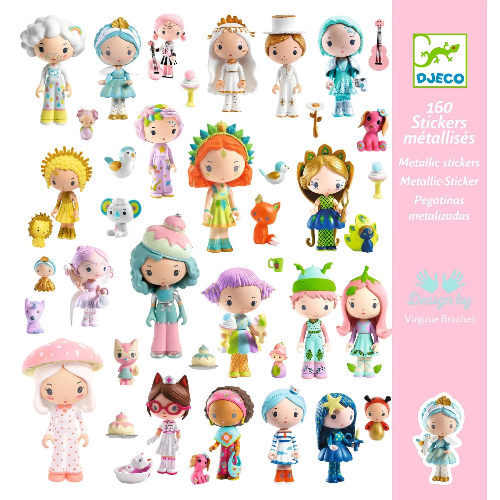 Stickerset De kleine wereld van Tinyly - 160 metallic stickers - Image 3