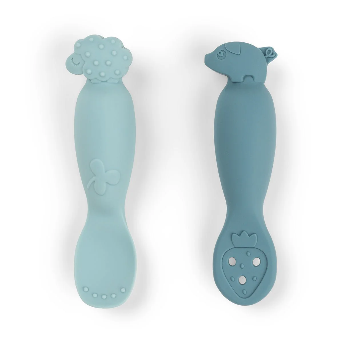 Learning spoon set Tiny farm Blue