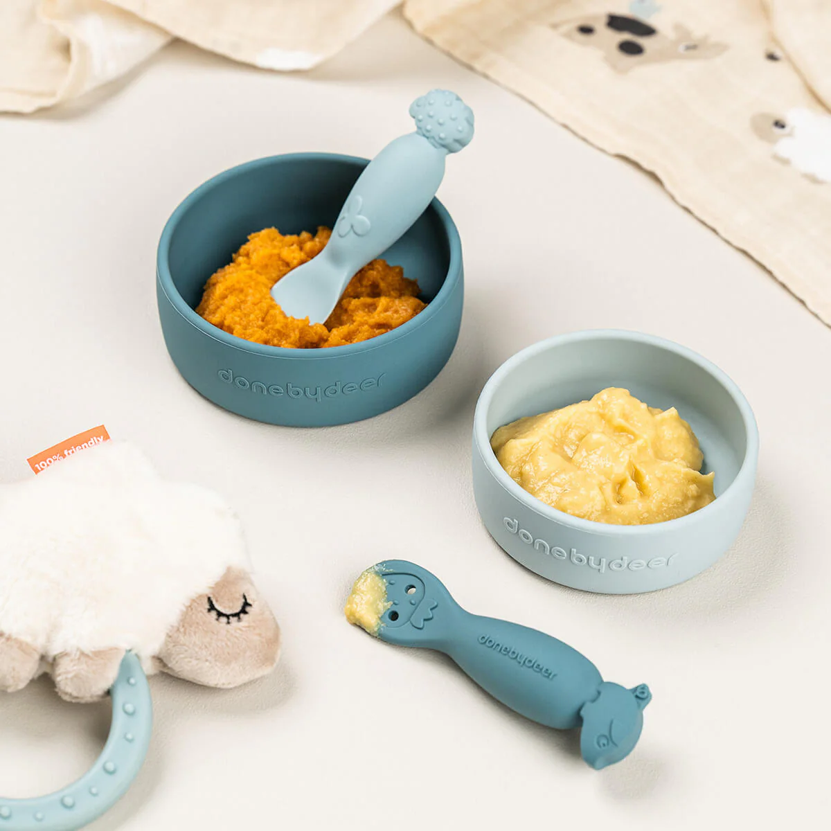 Learning spoon set Tiny farm Blue - Image 2