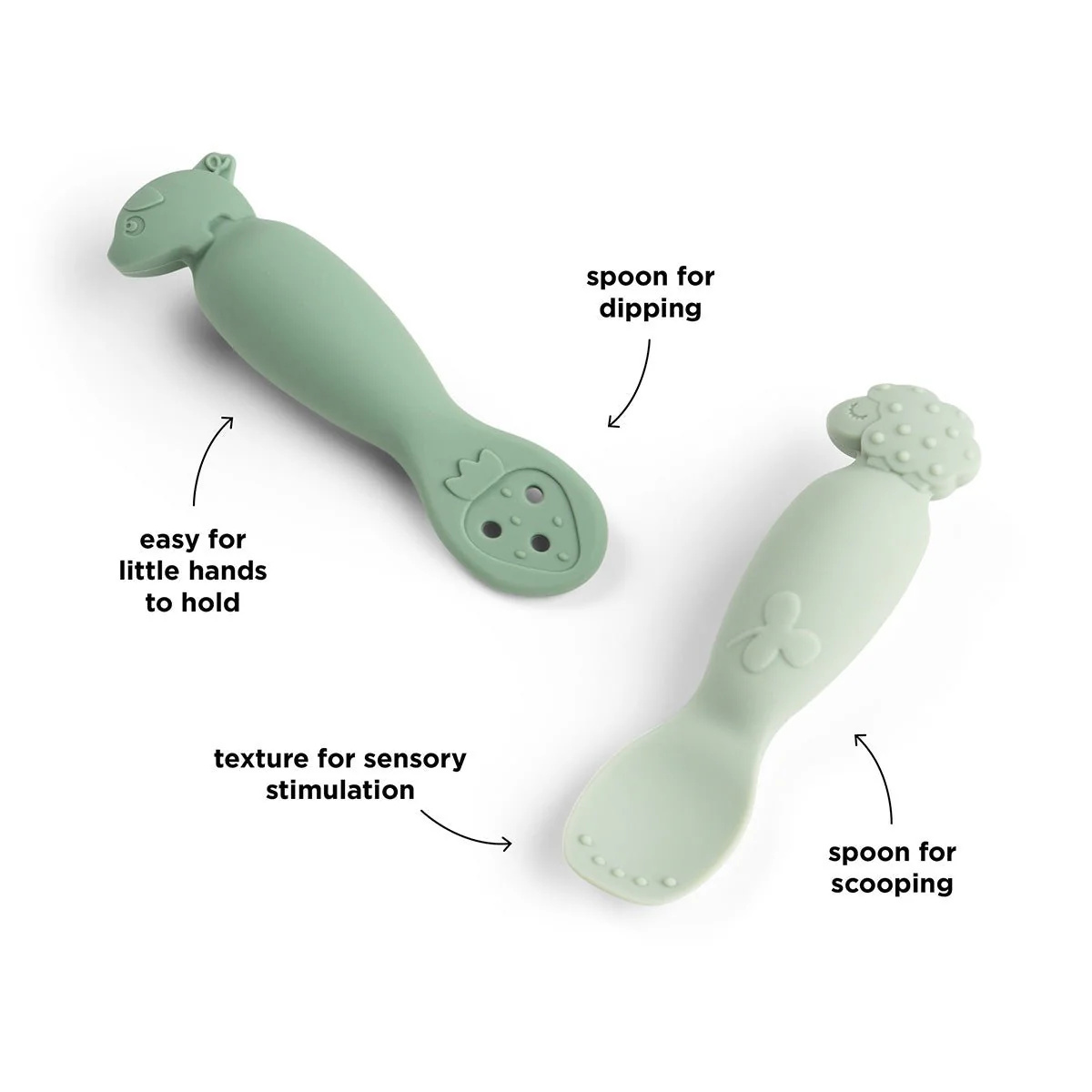 Learning spoon set Tiny farm Green - Image 4